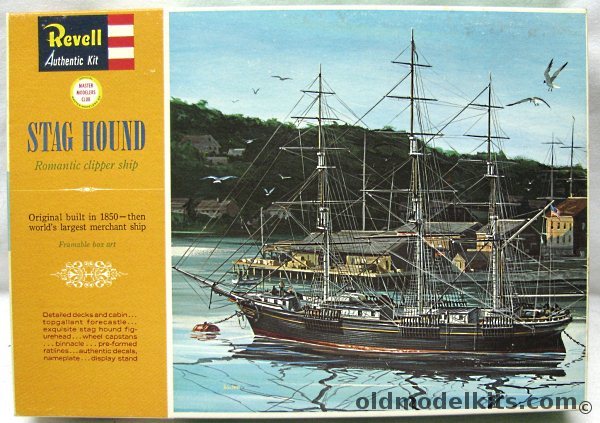 Revell 1/216 Clipper Stag Hound - The Largest Merchant Ship of Her Day Master Modelers Club Issue, H325-298 plastic model kit